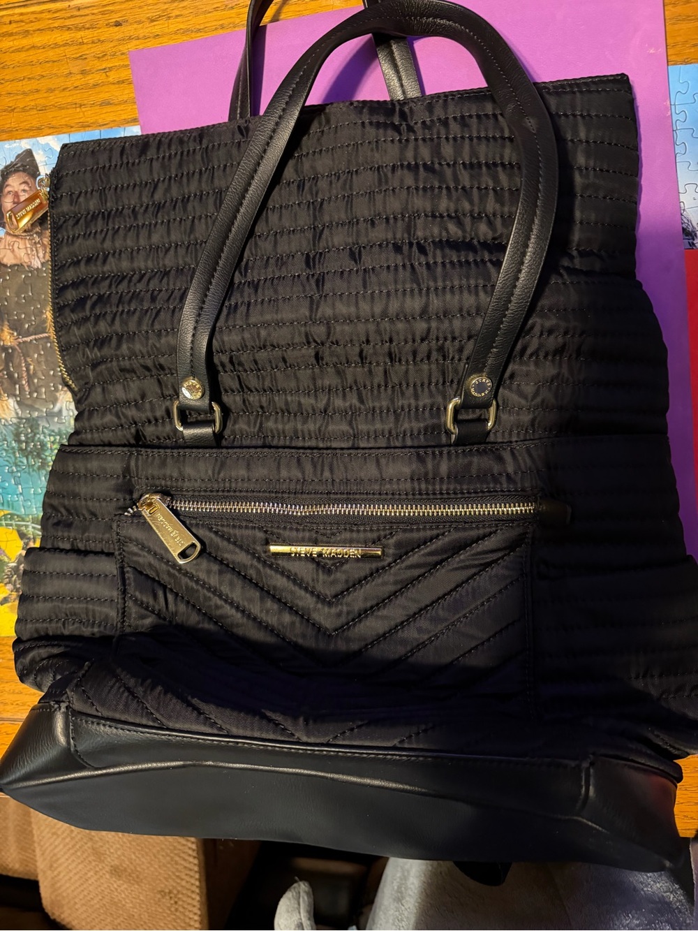 Steve Madden Quilted Backpack